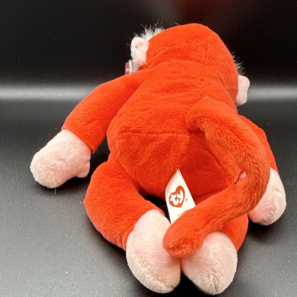 Ty Beanie Babies Monkey Plush Orange w/ Hang Tag Vintage 2003 MPN 4208